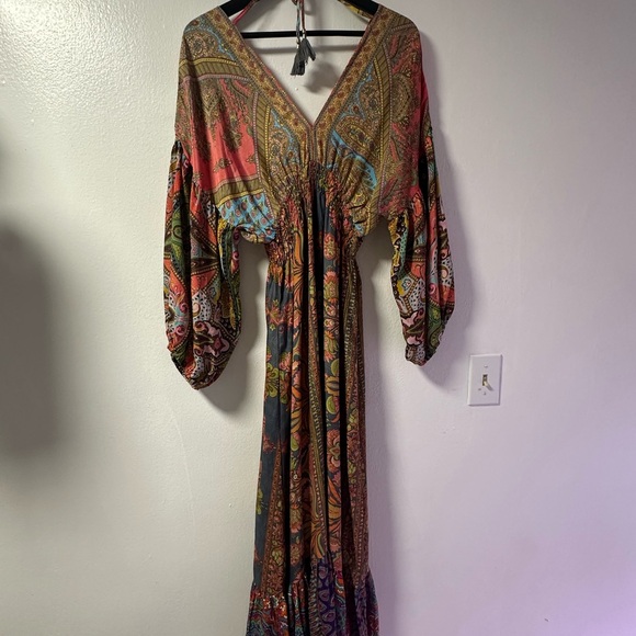 Bohemian Multicolor Maxi Dress - Picture 5 of 8